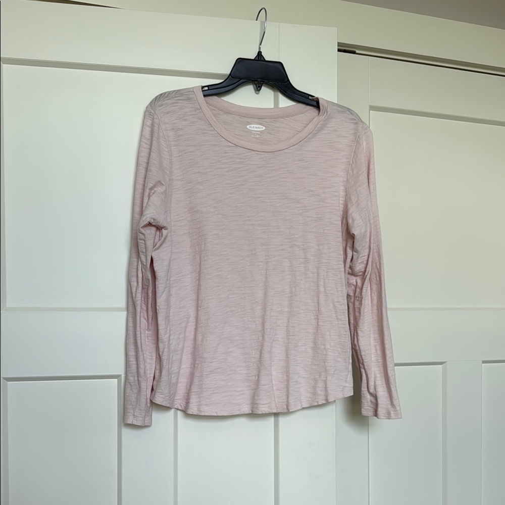 Old Navy Light Pink Long Sleeve Tee